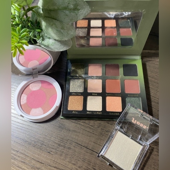 🆕 3 PC Popsugar Cheek, Violet Voss Eye Palette & Floss Highlighter Lot NEW - Picture 3 of 6
